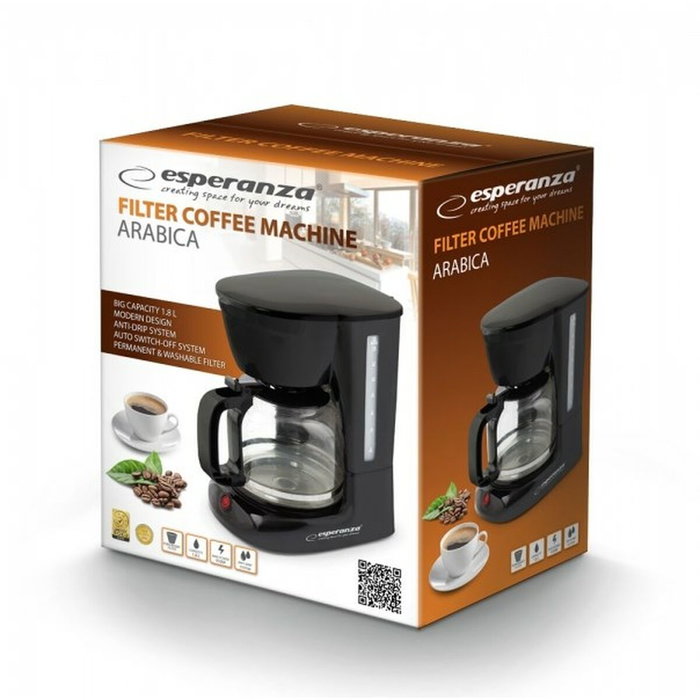 ESPERANZA Cafetera eléctrica 1.8l 950w
