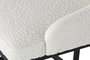 DKD Home Decor Silla Moderno Blanco Negro Metal Poliester 61 x 82.5 x 54 cm