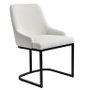 DKD Home Decor Silla Moderno Blanco Negro Metal Poliester 61 x 82.5 x 54 cm