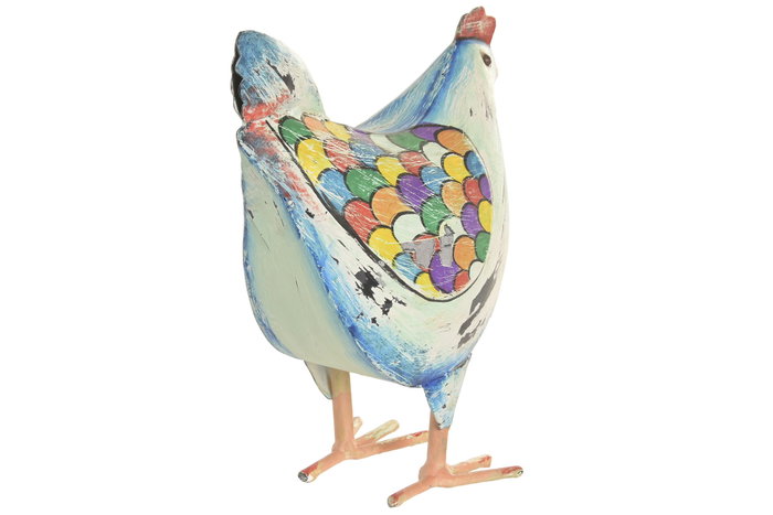 DKD Home Decor Figura de Metal Gallina Surtida DKD Home Decor Figura de Metal Gallina Surtida