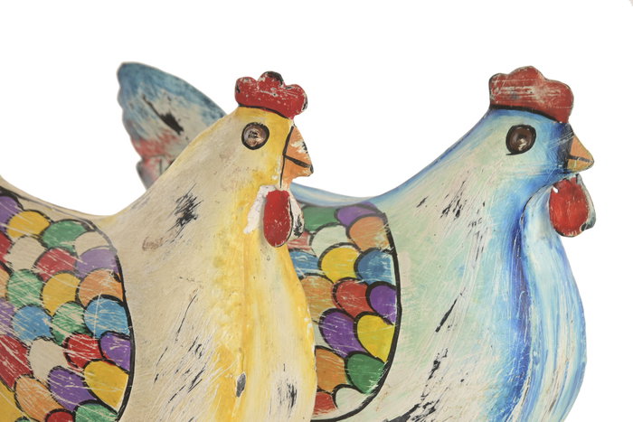 DKD Home Decor Figura de Metal Gallina Surtida DKD Home Decor Figura de Metal Gallina Surtida