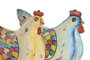 DKD Home Decor Figura de Metal Gallina Surtida