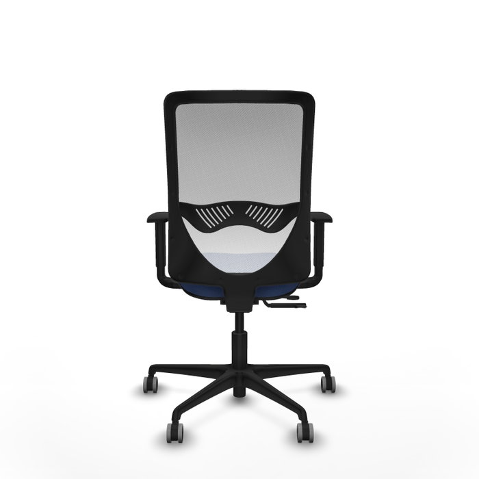 PIQUERAS Y CRESPO Silla de oficina Zulema con mecanismo Sincro/Traslack, Azul marino y Blanco PIQUERAS Y CRESPO Silla de oficina Zulema con mecanismo Sincro/Traslack, Azul marino y Blanco