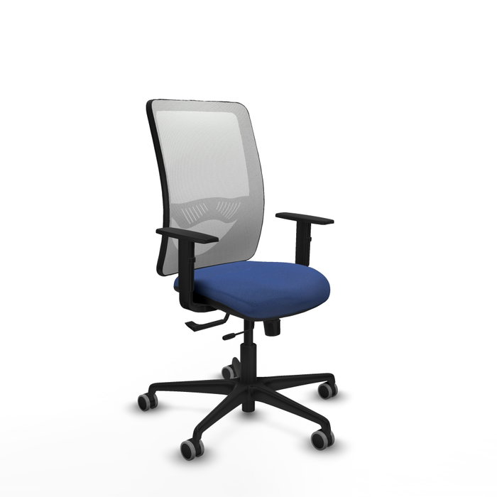 PIQUERAS Y CRESPO Silla de oficina Zulema con mecanismo Sincro/Traslack, Azul marino y Blanco PIQUERAS Y CRESPO Silla de oficina Zulema con mecanismo Sincro/Traslack, Azul marino y Blanco