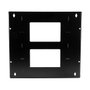 StarTech.com Rack de Pared Abierto 8U 2 Columnas con Estante Integrado Profundidad Ajustable 30,5-45,7 cm Negro