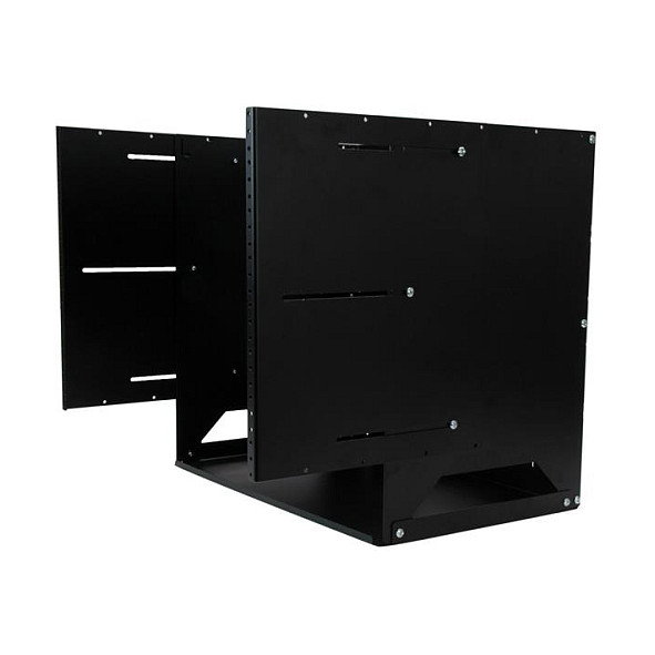 StarTech.com Rack de Pared Abierto 8U 2 Columnas con Estante Integrado Profundidad Ajustable 30,5-45,7 cm Negro StarTech.com Rack de Pared Abierto 8U 2 Columnas con Estante Integrado Profundidad Ajustable 30,5-45,7 cm Negro