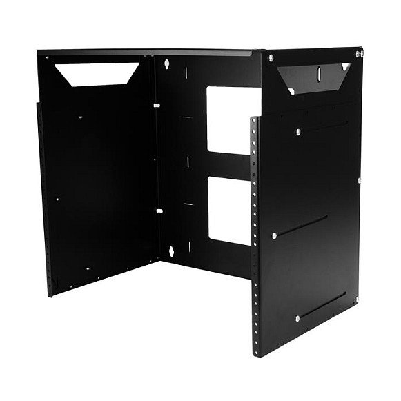 StarTech.com Rack de Pared Abierto 8U 2 Columnas con Estante Integrado Profundidad Ajustable 30,5-45,7 cm Negro StarTech.com Rack de Pared Abierto 8U 2 Columnas con Estante Integrado Profundidad Ajustable 30,5-45,7 cm Negro