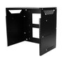 StarTech.com Rack de Pared Abierto 8U 2 Columnas con Estante Integrado Profundidad Ajustable 30,5-45,7 cm Negro