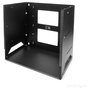 StarTech.com Rack de Pared Abierto 8U 2 Columnas con Estante Integrado Profundidad Ajustable 30,5-45,7 cm Negro