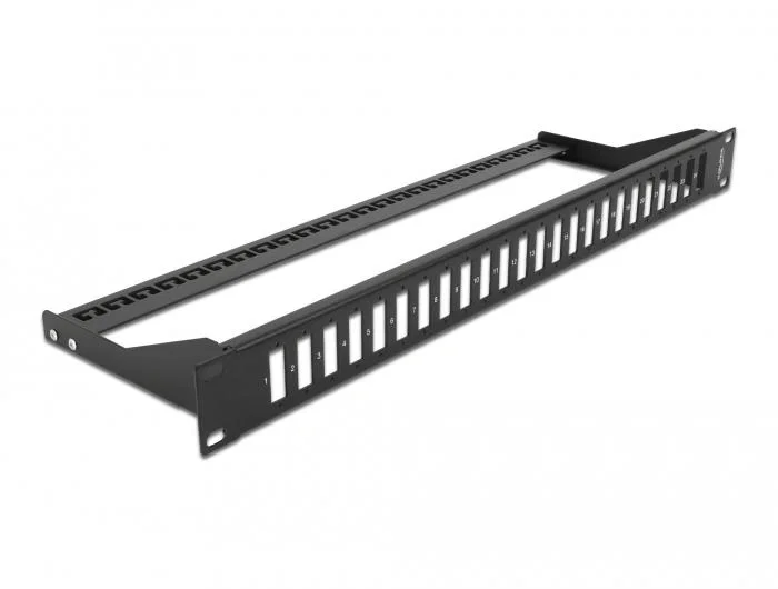 DeLOCK Panel de fibra de 19″ para 24 x SC Duplex / LC Quad DeLOCK Panel de fibra de 19″ para 24 x SC Duplex / LC Quad