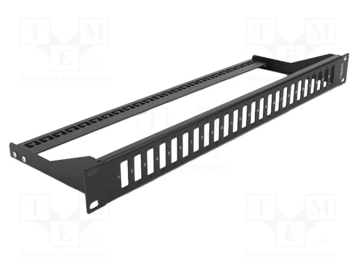 DeLOCK Panel de fibra de 19″ para 24 x SC Duplex / LC Quad