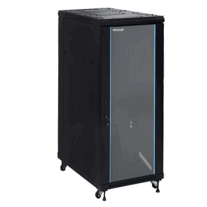 Phasak Armario Rack de Suelo Phasak Pro 32U 600x600 mm Negro