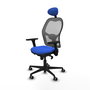 PIQUERAS Y CRESPO Silla de oficina Jorquera Azul y Gris