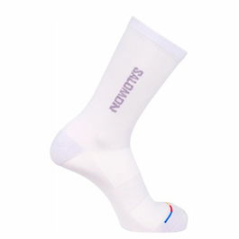 Calcetines Deportivos Salomon 365 Crew Cosmic Sky Blanco Trail