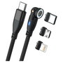 Realpower RealPower MagneticCharge 100 Cable Magnético 100W Negro con Adaptadores