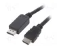 Gembird CC-DP-HDMI-5M Cable HDMI Negro