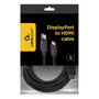 Gembird CC-DP-HDMI-5M Cable HDMI Negro