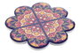 DKD Home Decor Posavasos Mandala Multicolor