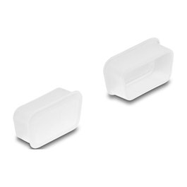 DeLOCK 67121 Protectores contra Polvo para Conector VGA D-Sub 9/15, Transparentes, PVC, Paquete de 2 Piezas