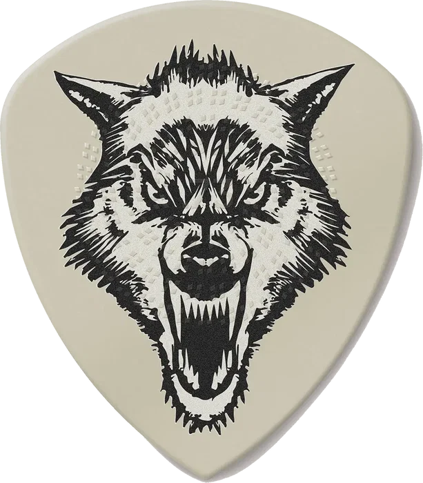 Dunlop Hetfield's White Fang Custom Flow Pack de 6 Púas Variedad de Calibres: 0.73 mm, 0.88 mm, 1.0 mm, 1.14 mm, 1.4 mm para Guitarra Eléctrica
