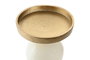 DKD Home Decor Candelabro Moderno Dorado Blanco Aluminio 15 x 33 x 15 cm