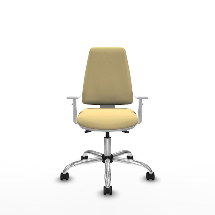 PIQUERAS Y CRESPO Silla de oficina Elche con mecanismo Asincro, Crema PIQUERAS Y CRESPO Silla de oficina Elche con mecanismo Asincro, Crema