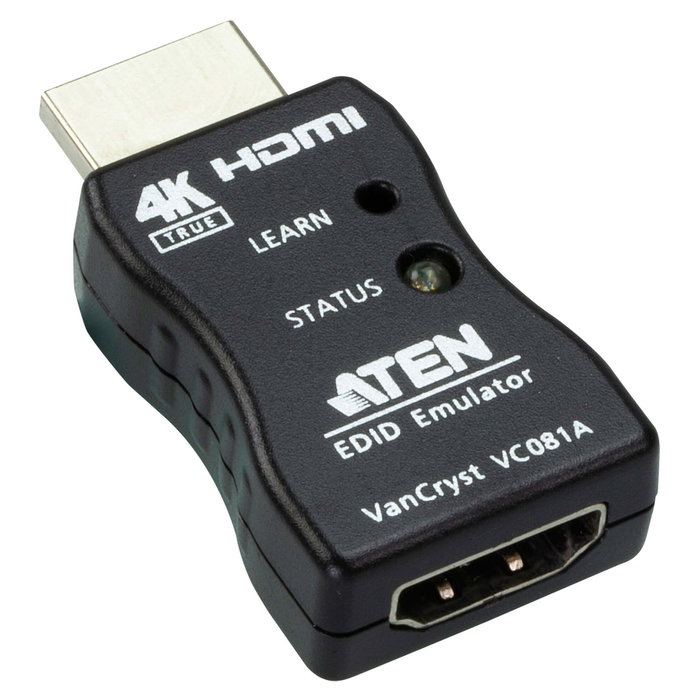 Emulador edid hdmi 4k verdadero aten vc081a, mÁx. 3840x2160/60hz