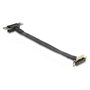DeLOCK Tarjeta Elevadora PCI Express x1, Macho 90° a Ranura Hembra 90°, Cable 30 cm, Negro