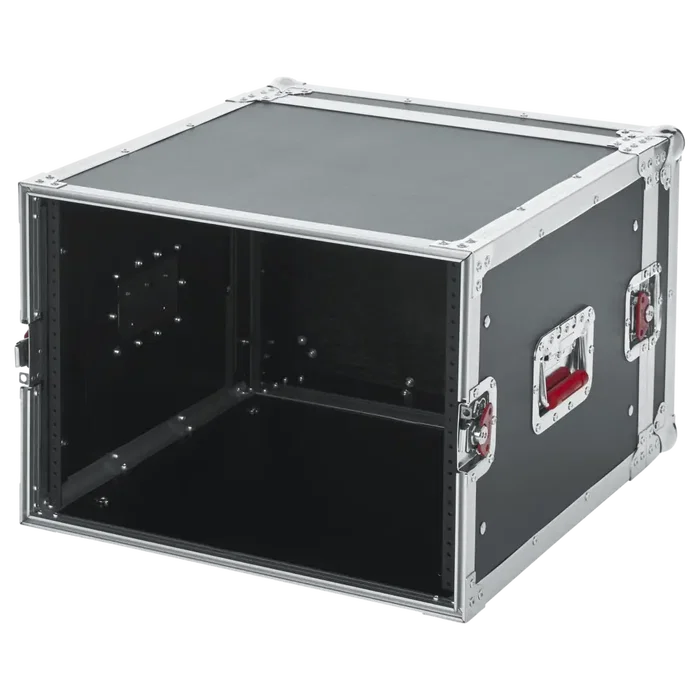 Gator Estuche rack de transporte para audio estándar de 8U, negro