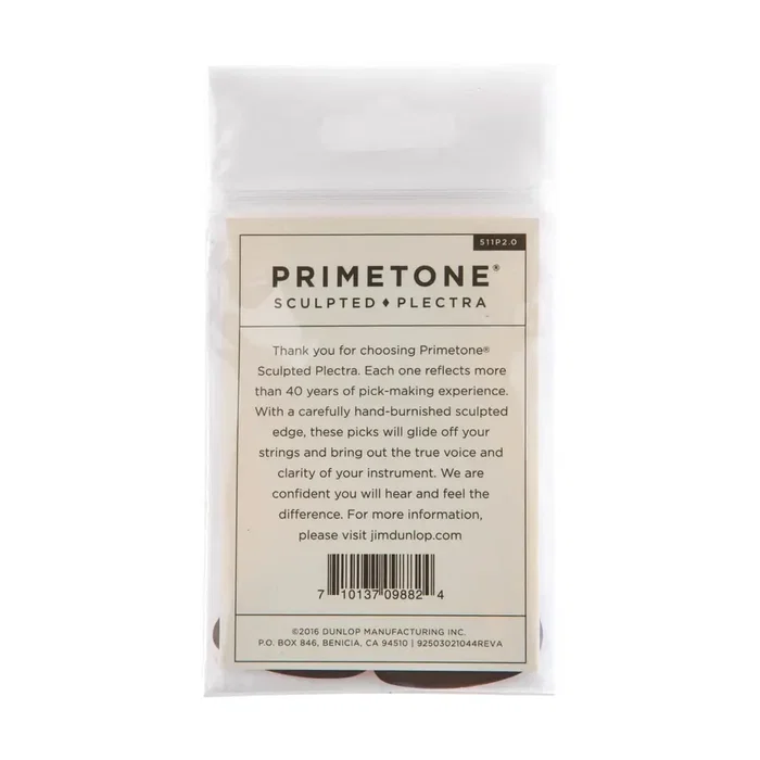 Dunlop Púas Primetone Standard Smooth 2,0 mm (Pack de 3)