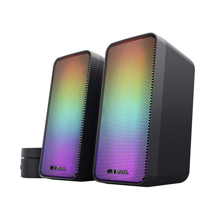 Trust Altavoces GXT 611 Wezz, 12W PMPO, 2.0 Canales, para PC y Ordenador Portátil, Color Negro, Cable de 1.8 m Incluido Trust Altavoces GXT 611 Wezz, 12W PMPO, 2.0 Canales, para PC y Ordenador Portátil, Color Negro, Cable de 1.8 m Incluido