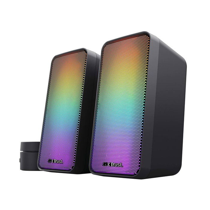 Trust Gaming Altavoces GXT 611 WEZZ 2.0 con Iluminación RGB