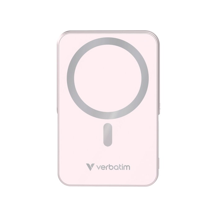 Verbatim Power Bank con Base Magnética Inalámbrica 10000mAh Rosa 32267 Verbatim Power Bank con Base Magnética Inalámbrica 10000mAh Rosa 32267