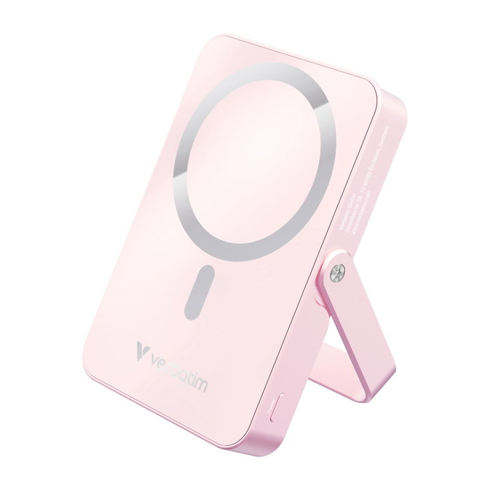 Verbatim Power Bank con Base Magnética Inalámbrica 10000mAh Rosa 32267 Verbatim Power Bank con Base Magnética Inalámbrica 10000mAh Rosa 32267