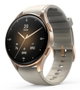 Hama 8900 Smartwatch Caja de Acero Dorada Pulsera de Silicona Beige Amoled GPS