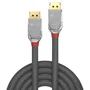 Lindy Cromo Line DisplayPort 1.2 Cable 5m Gris