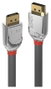 Lindy Cromo Line DisplayPort 1.2 Cable 5m Gris