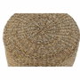 DKD Home Decor Reposapiés de Fibra Natural 40x40x40