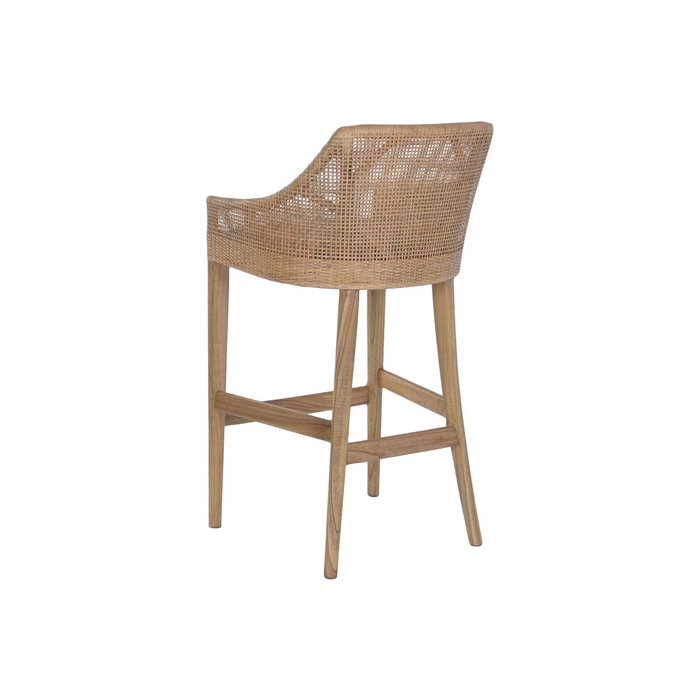 DKD Home Decor Taburete Mindi Ratan Gris DKD Home Decor Taburete Mindi Ratan Gris