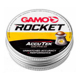 Gamo Balines Rocket Accutek Calibre 5.5 mm (.22) - 0.94 g (14.50 gr) - Paquete de 100 unidades - Para rifle de aire comprimido