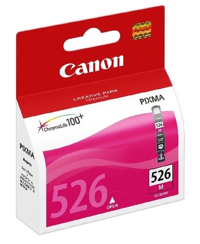 Cartucho Inkjet Canon Cli-526M Pixma Mg-5150/5250/8150, Ip 4850 Magenta (4542B001Aa) Cartucho Inkjet Canon Cli-526M Pixma Mg-5150/5250/8150, Ip 4850 Magenta (4542B001Aa)