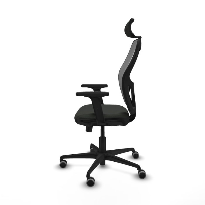 PIQUERAS Y CRESPO Silla de oficina Jorquera con mecanismo Sincro/Traslack Negro/Gris