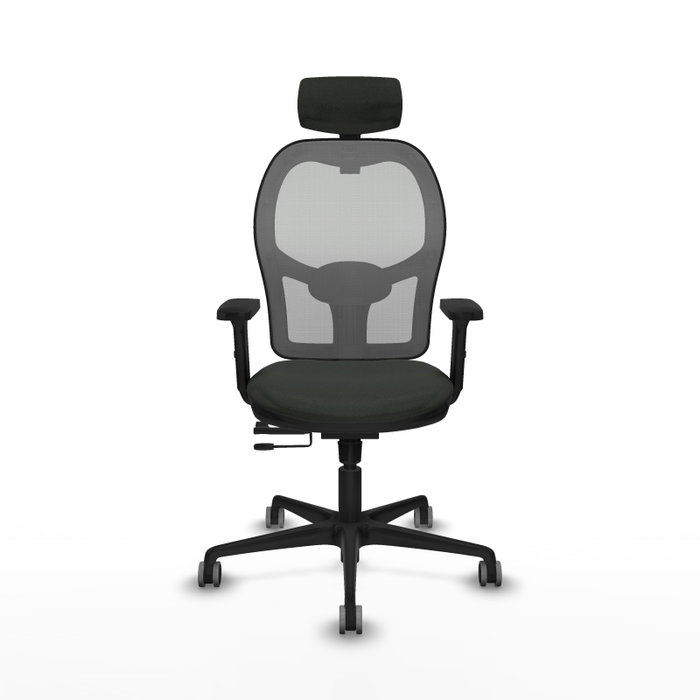 PIQUERAS Y CRESPO Silla de oficina Jorquera con mecanismo Sincro/Traslack Negro/Gris