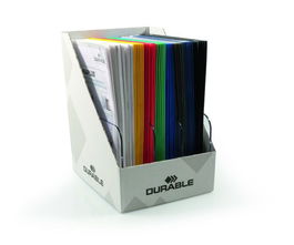 Dosier Fastener 2690 Transparente Clear View Expositor De 70 10 Uds De Color Negro, Blanco, Rojo, Azul Oscuro Y 5 Unidades De Color Amarillo, Verde, Azul Claro, Naranja, Lila Y Rosa Oscuro