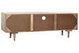 DKD Home Decor Mueble TV Blanco Natural Mango 160 x 41 x 55 cm