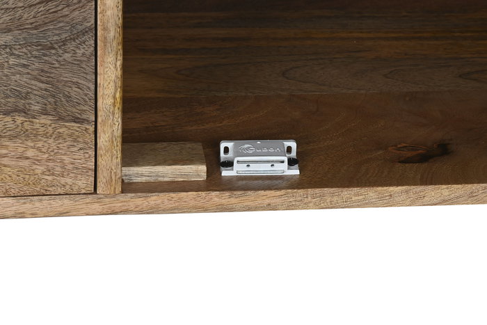 DKD Home Decor Mueble TV Blanco Natural Mango 160 x 41 x 55 cm