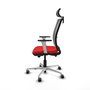 PIQUERAS Y CRESPO Silla de oficina Haches Sincro/Traslack Rojo y Gris