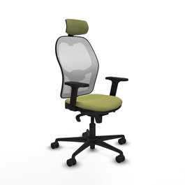 PIQUERAS Y CRESPO Silla de oficina Jorquera Verde oliva y Blanco