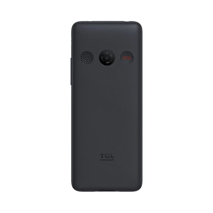 TCL One Touch 4022S - Teléfono Móvil para Personas Mayores, Barra, SIM Doble (2G), 2.8", USB Tipo-C, Radio FM, Linterna, Gris Oscuro