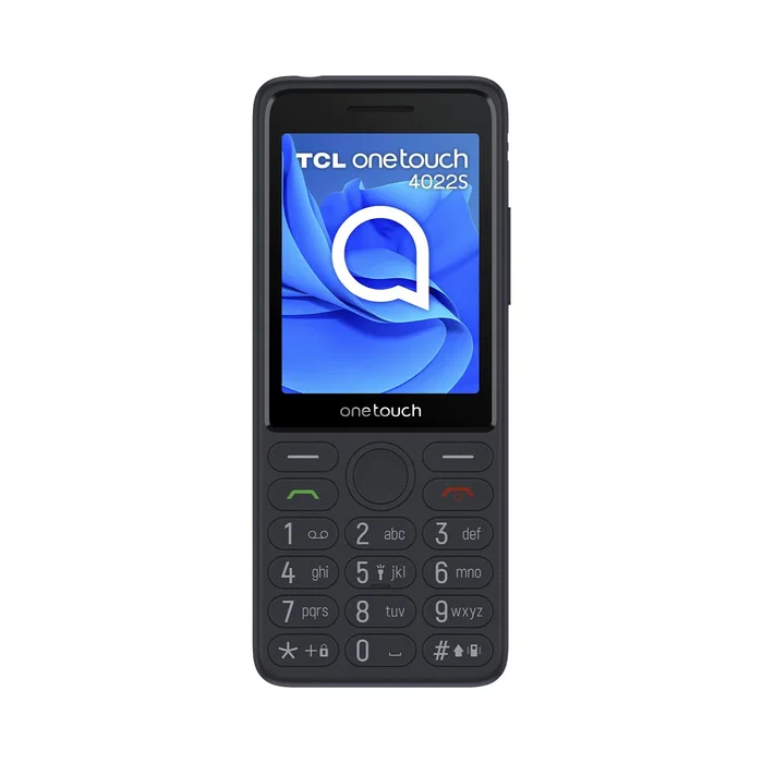 TCL One Touch 4022S - Teléfono Móvil para Personas Mayores, Barra, SIM Doble (2G), 2.8", USB Tipo-C, Radio FM, Linterna, Gris Oscuro